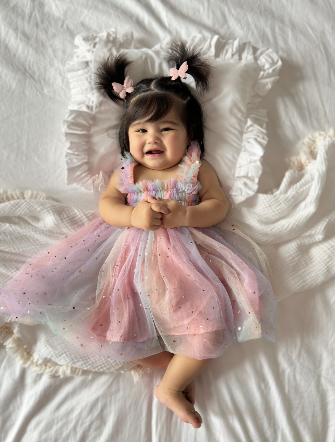 newborn tulle dress Valentines Day Baby Girl Romper Heart, Floral Embroidered AmimamiDoll Change Snaps White twinkle butterfly tulle baby