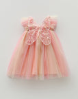Peach Party Tutu With Fairy Wings - Pre-Order 2 week dispatch