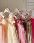 Sweet Rose Tutu Dress - Peachy Pink