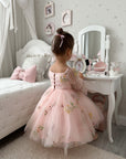 Floral Pink Party Dress