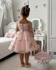 Floral Pink Party Dress