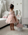 Floral Pink Party Dress