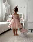 Floral Pink Party Dress