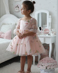 Floral Pink Party Dress