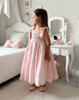 Arabella Handmade Pink Crochet Girls Dress 🌸