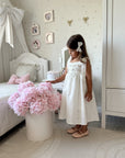 Arabella Handmade Ivory Crochet Girls Dress 🤍 (Ships within 2 days)