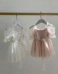 Mik & Me Exclusive - Flora Romper Dress & Matching Hair Bow