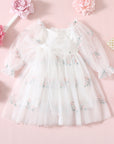 Floral Embroidery Girl Dress