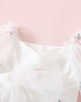 Floral Embroidery Girl Dress