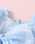 Princess Puff Sleeve Party Romper