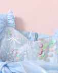 Princess Puff Sleeve Party Romper
