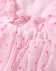 Floral Girls Party Dress - Pink