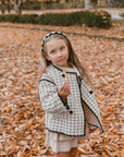 Tweedjacke für Mädchen mit Sherpa-Futter