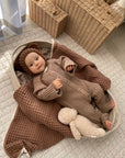 Neutral Knit Onesie - Brown