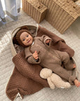 Neutral Knit Onesie - Brown