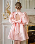 Beatrice Special Occasion Satin Girls Dress (Made to order) MK006