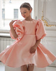 Beatrice Special Occasion Satin Girls Dress (Made to order) MK006