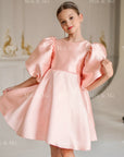 Beatrice Special Occasion Satin Girls Dress (Made to order) MK006