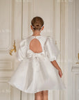 Beatrice Special Occasion Satin Girls Dress (Made to order) MK006