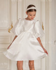 Beatrice Special Occasion Satin Girls Dress (Made to order) MK006
