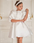 Beatrice Special Occasion Satin Girls Dress (Made to order) MK006