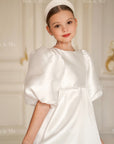 Beatrice Special Occasion Satin Girls Dress (Made to order) MK006