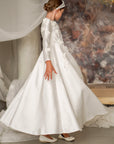Mikado Satin Dress & Hair Band
