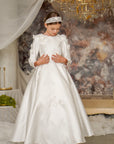Mikado Satin Dress & Hair Band