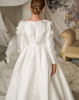 Mikado Satin Dress & Hair Band