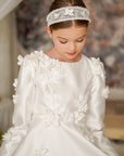 Mikado Satin Dress & Hair Band