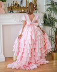 Isabella Special Occasion Dress - Full length with removable train MK008