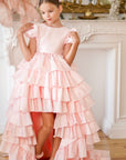 Isabella Special Occasion Dress - Full length with removable train MK008