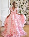 Isabella Special Occasion Dress - Full length with removable train MK008