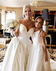 Sophia Mikado Flower Girl Dress MIK & ME Exclusive (Made to order) MK003