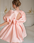 Beatrice Special Occasion Satin Girls Dress (Made to order) MK006