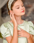 Emerald Garden Dress & Matching Hairband