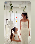 Sophia Mikado Flower Girl Dress MIK & ME Exclusive (Made to order) MK003