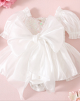 Princess Party Romper - White