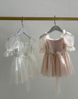 Mik & Me Exclusive - Flora Romper Dress & Matching Hair Bow