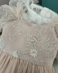 Mik & Me Exclusive - Flora Kleid & Haarspange Zartrosa