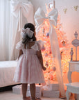 Rose Garden Dress & Hair Bow - Pink ( Made to order ) MK024