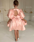 Beatrice Special Occasion Satin Girls Dress (Made to order) MK006