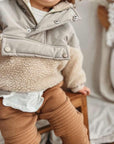 Puffiger Sherpa-Pullover