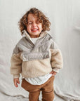 Puffiger Sherpa-Pullover