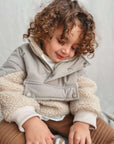 Puffiger Sherpa-Pullover