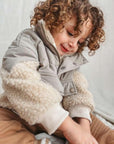 Puffiger Sherpa-Pullover