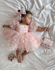 Enchanted Dress & Hair Bow (Made to order) MK036