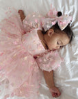 Enchanted Dress & Hair Bow (Made to order) MK036
