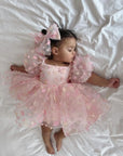 Enchanted Dress & Hair Bow (Made to order) MK036