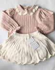 Strickrock mit integrierten Shorts